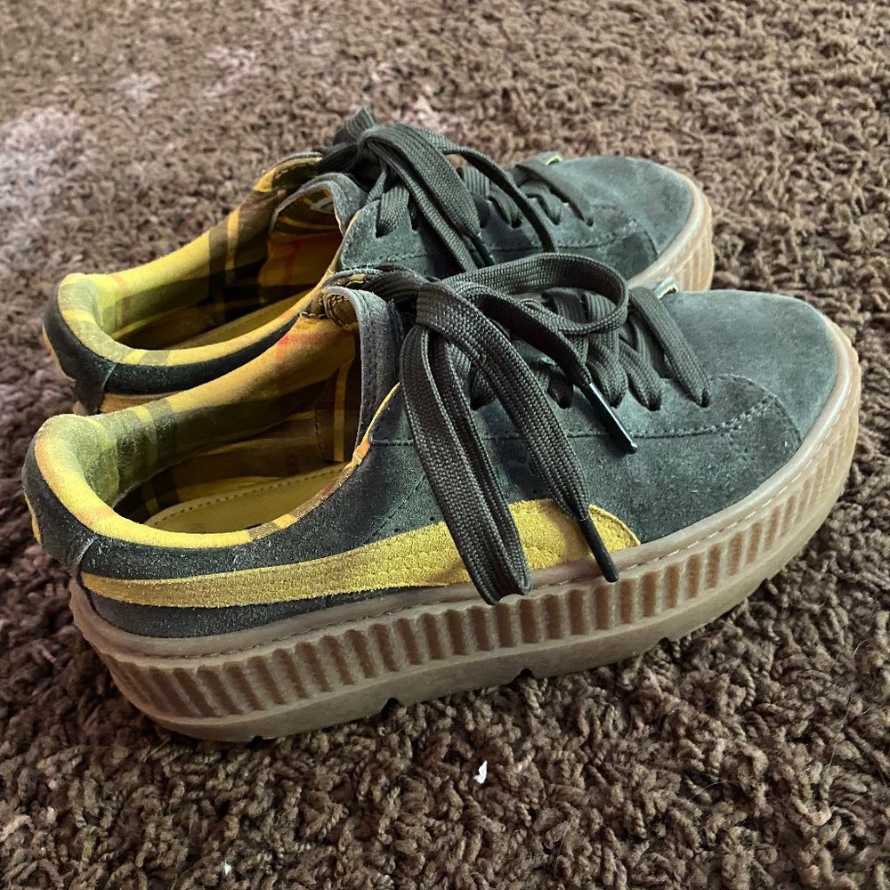 Puma Womens Fenty By Rihanna Suede Cleated Creeper